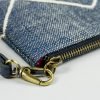 Hand Woven Cotton with Indigo Natural Dyes and Blue Leather Accent